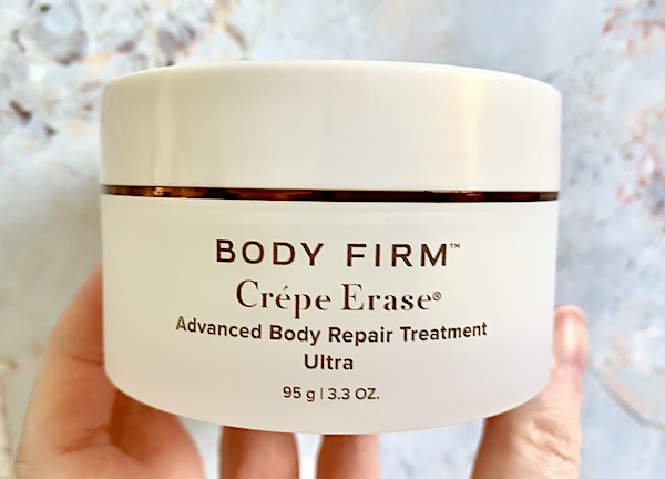 Crepe Erase Advanced Body Repair Treatment Ultra, handheld.