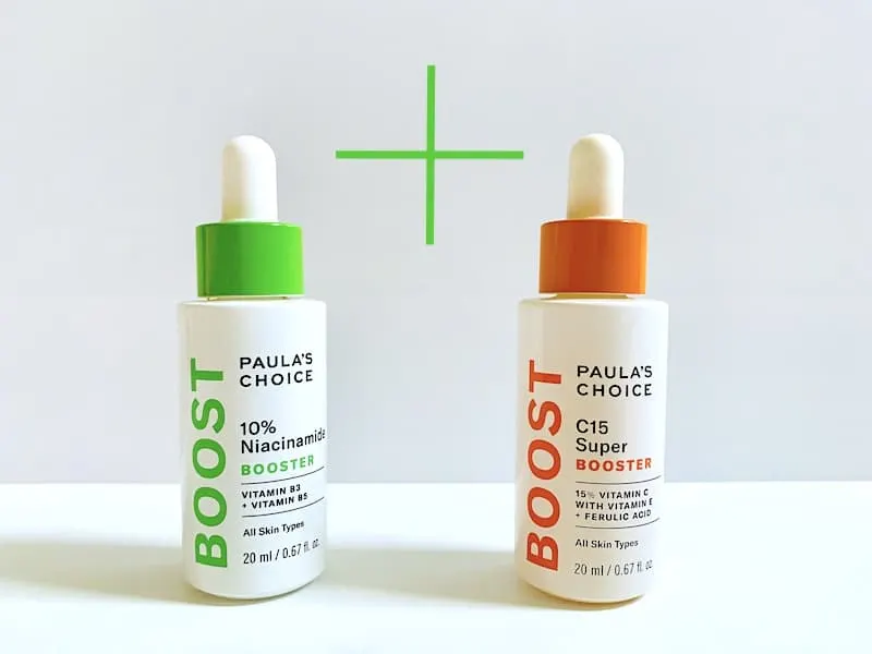 Paula’s Choice C15 Super Booster and 10% Niacinamide Booster