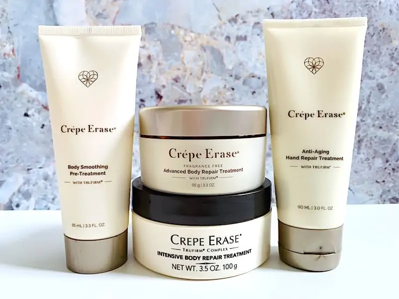 Crepe Erase Review: Crepe Erase Body Smoothing Pre-Treatment, Advanced Body Repair Treatment, Intensive Body Repair Treatment and Anti-aging Hand Repair Treatment