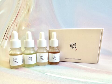 Beauty of Joseon Hanbang Serum Discovery Kit with four mini serums and box.